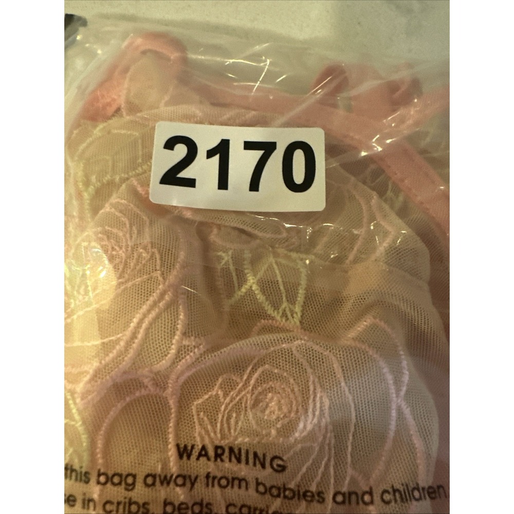 Fantasy Lingerie NWT GLOW CUTOUT TEDDY W/ROSE EMBROIDERY‎ PEACH L/XL - Picture 7 of 8